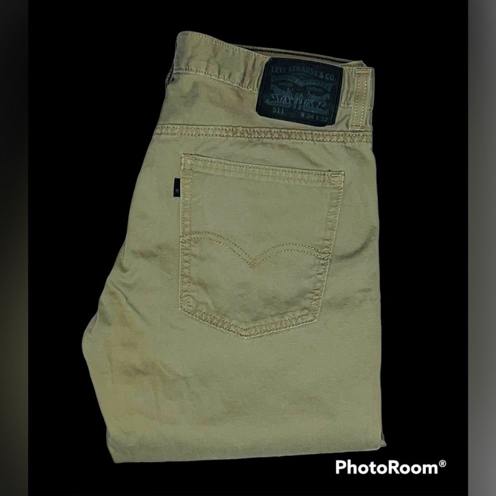 Levi’s Men’s 511 Slim Fit Jeans (W34xL32)(Khaki)